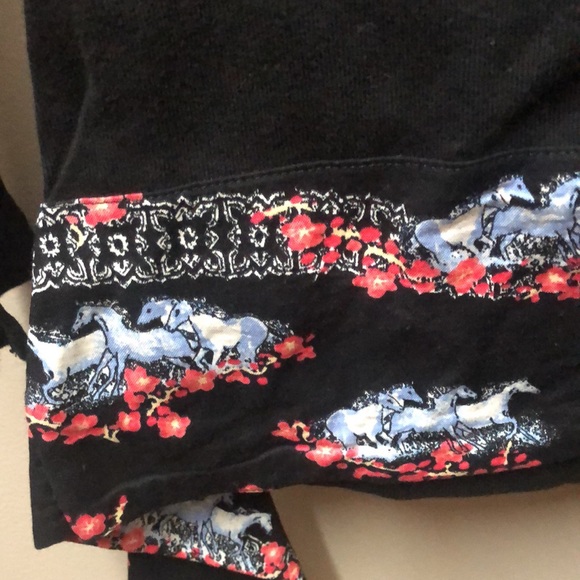 Vintage NWOT Wrangler Cute Blouse  horses apron waist CLOSET CLEAR OUT - Picture 2 of 6